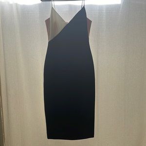 Cushnie et Ochs Navy and White Dress